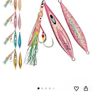 Fishing Lure with Gold and Green Accents